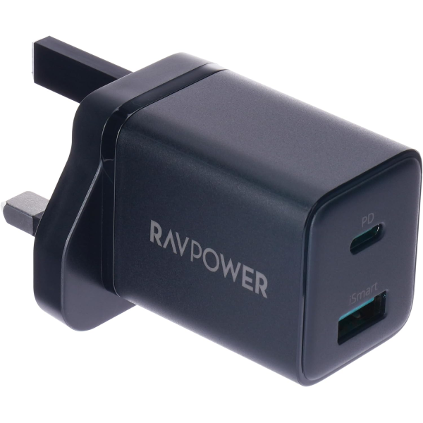 قیمت و خرید آداپتور 20 وات 2 پورت راوپاور مدل RP-PC168